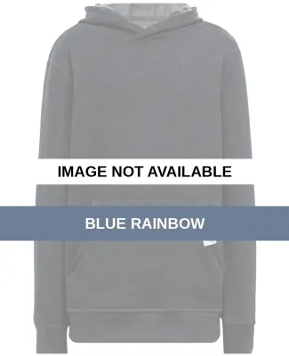 Recover RCY1093 Youth Hooded Sweatshirt Blue Rainbow