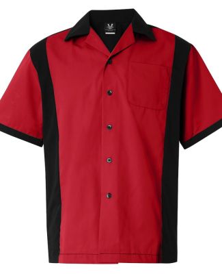 Hilton HP2243 Cruiser Bowling Shirt in Red