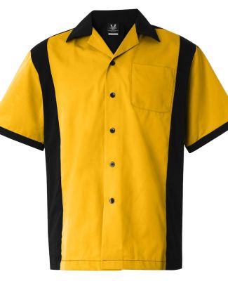 Hilton HP2243 Cruiser Bowling Shirt in Gold