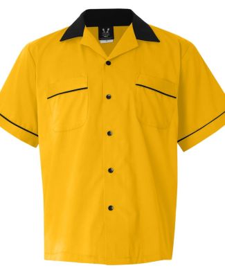Hilton HP2244 GM Legend Bowling Shirt in Gold/ black