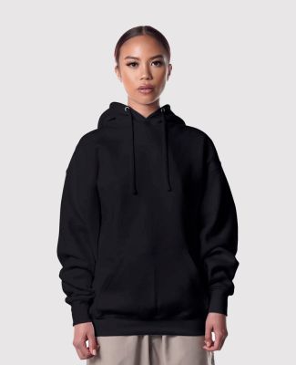 Teestyled TS8000  | WOMEN'S RAW EDGE CROP HOODIES in Black