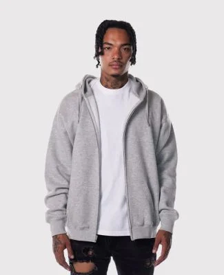 Teestyled TS9504  | HEAVYWEIGHT YKK ZIP HOODIES in Athletic heather