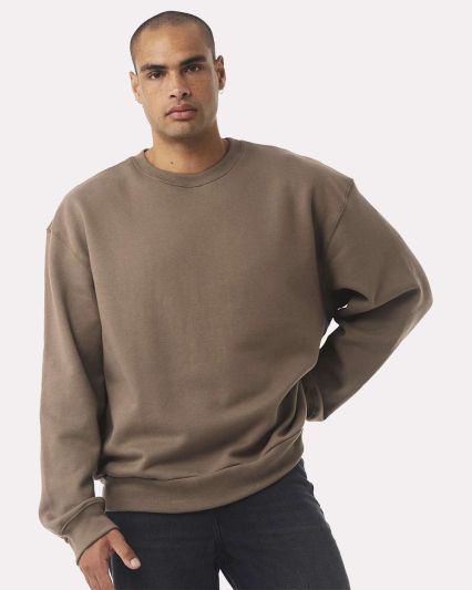 Bella+Canvas 4711 Unisex 10oz Crewneck Sweatshirt in Vintage brown