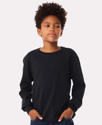 Bella+Canvas 3511Y Youth 6 oz Heavyweight Long Sle in Black