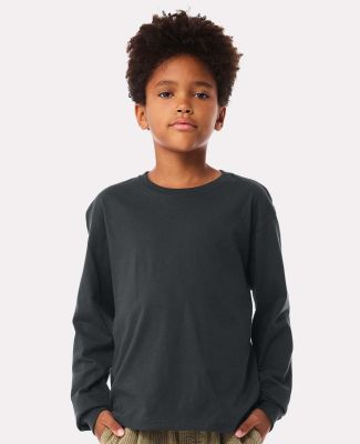 Bella+Canvas 3511Y Youth 6 oz Heavyweight Long Sle in Dark grey