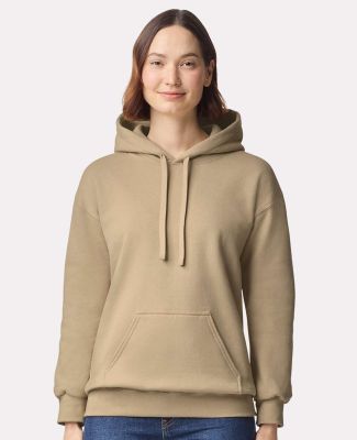 Gildan 19500 Unisex Hammer Maxweight Hooded Sweats in Tan