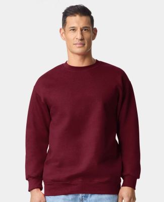 Gildan 19000 Unisex Hammer Maxweight Crewneck Swea in Garnet