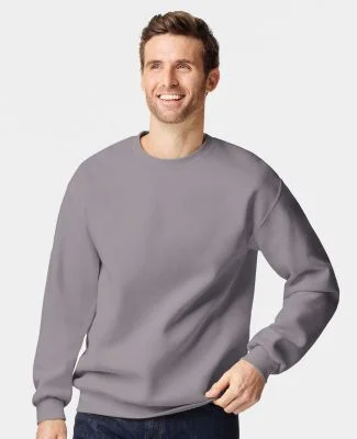 Gildan 19000 Unisex Hammer Maxweight Crewneck Swea in Gravel