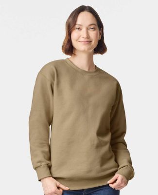 Gildan 19000 Unisex Hammer Maxweight Crewneck Swea in Tan