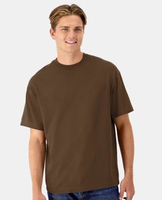 Hanes 5180R Beefy-T® Retro Street T-Shirt in Army brown