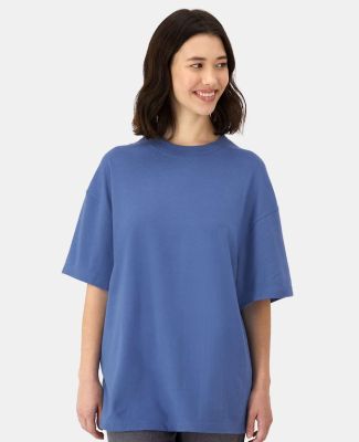 Hanes 5180R Beefy-T® Retro Street T-Shirt in Denim blue
