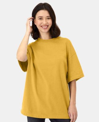 Hanes 5180R Beefy-T® Retro Street T-Shirt in Royal gold