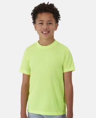 Hanes 484Y Cool DRI® Youth Cotton Touch T-Shirt in Safety green