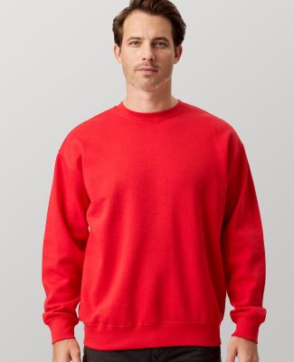 Cotton Heritage M2460 Lightweight Fleece Crewneck in Team red