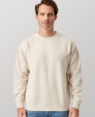 Cotton Heritage M2460 Lightweight Fleece Crewneck in Bone