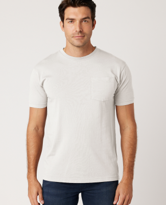 Cotton Heritage OU1620 Garment Dye S/S Pocket T-sh in White