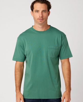Cotton Heritage OU1620 Garment Dye S/S Pocket T-sh in Jade