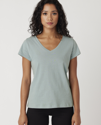 Cotton Heritage W1247 Women's V-Neck T-shirt in Seafoam