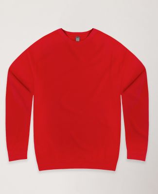 Cotton Heritage Y2460 Youth Crew Neck Fleece in Team red