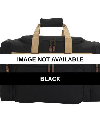 3013 UltraClub® Polyester Travel Duffel Black