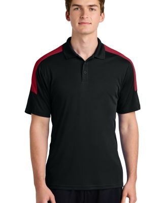 Sport Tek ST104 in Blk/dpred