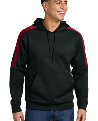 Sport Tek ST255 in Blk/dpred