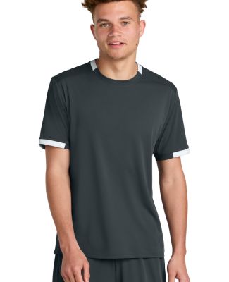 Sport Tek ST440 Sport-Tek Club Short Sleeve Crew in Irgy/white