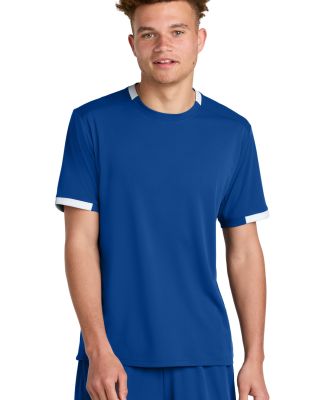 Sport Tek ST440 Sport-Tek Club Short Sleeve Crew in Try/white