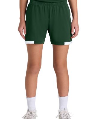 Sport Tek YST442 Sport-Tek Youth Club 5  Short in Frgn/white