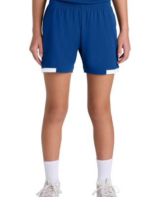 Sport Tek YST442 Sport-Tek Youth Club 5  Short in Try/white