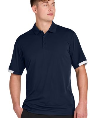 Sport Tek ST444 Sport-Tek Club Colorblock Polo in Trnv/white