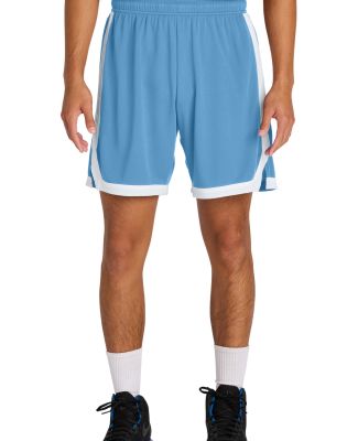 Sport Tek ST901 Sport-Tek Rival Basketball 7 Short in Carbl/wht