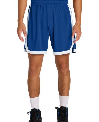 Sport Tek ST901 Sport-Tek Rival Basketball 7 Short in Try/white