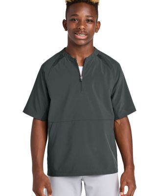 Sport Tek YJST489 Sport-Tek Youth Repeat 1/2-Zip S in Irongrey
