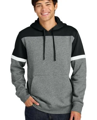 Sport Tek STF205 Sport-Tek Drive Fleece Colorblock in Blk/vtghtr