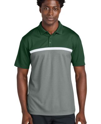 Sport Tek ST741 Sport-Tek UV Micropique Colorblock in Fgn/gcch/w