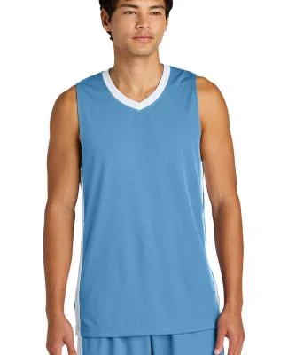 Sport Tek ST900 Sport-Tek Rival Basketball Rev Jer in Carbl/wht