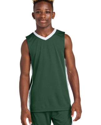 Sport Tek YST900 Sport-Tek Youth Rival Basketball  in Frgn/white