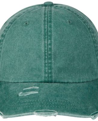 Adams Hats LP108 Classic Pigment Distressed Cap in Forest green