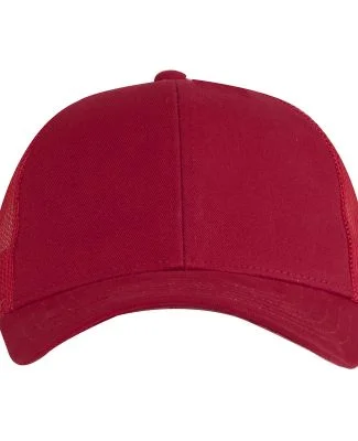 Big Accessories BX019Y Youth Structured Trucker Ca in Red/ red