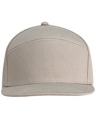 Big Accessories BA709 Hybrid Flat Bill Cap in Light khaki