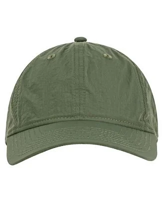 Big Accessories BA715 Crinkle Nylon Cap in Olive