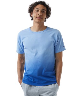 Champion Clothing CD100D Classic Jersey Dip Dye T- in Athletic royal ombre