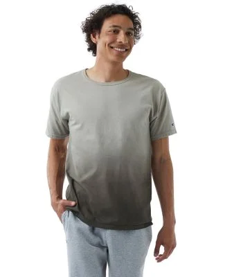 Champion Clothing CD100D Classic Jersey Dip Dye T- in Army ombre