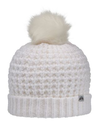 J America TW5005 Slouch Bunny Knit Cap in White