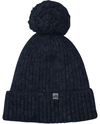 J America 5009JA Swap-a-Pom Knit Beanie in Navy