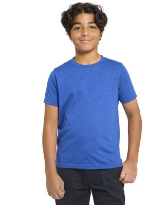 Threadfast Apparel T1001B Youth Epic CVC T-Shirt in Heather royal