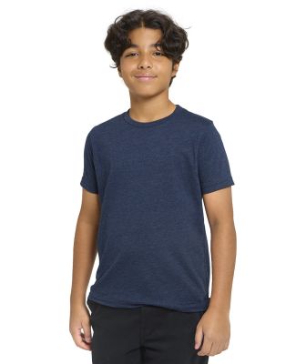 Threadfast Apparel T1001B Youth Epic CVC T-Shirt in Heather navy