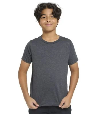 Threadfast Apparel T1001B Youth Epic CVC T-Shirt in Heather black