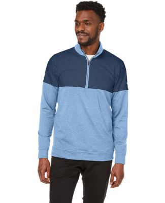 Puma 595803 Cloudspun Warm Up Quarter-Zip Pullover in Blu bell/ dk dnm